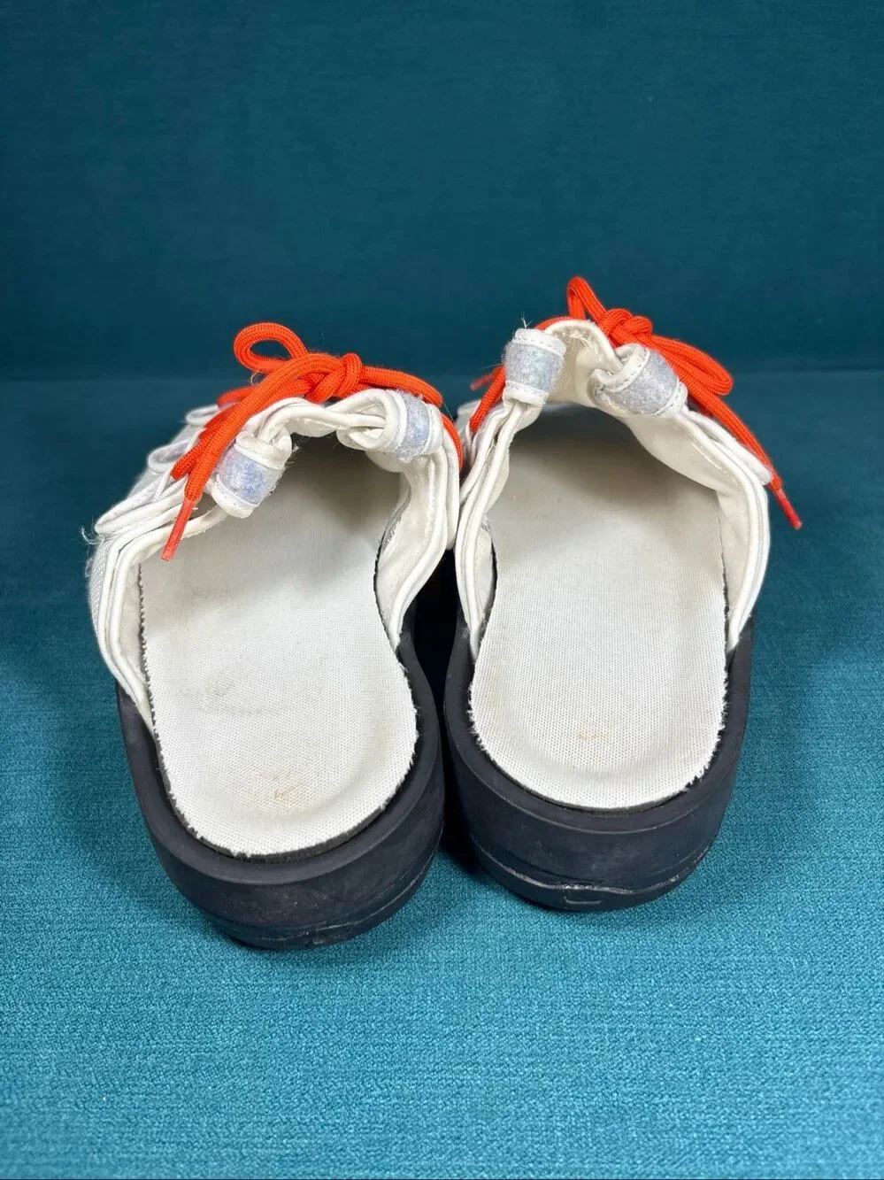 Nike Offline 2.0 Light Bone Orange Laces Mule Slides Mens 11 DJ6229-100